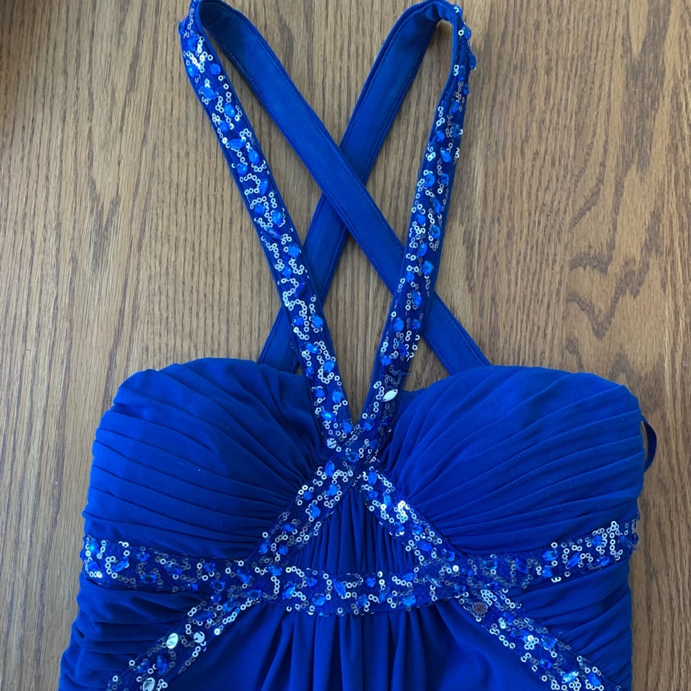 Royal Blue Full Length Formal Dress